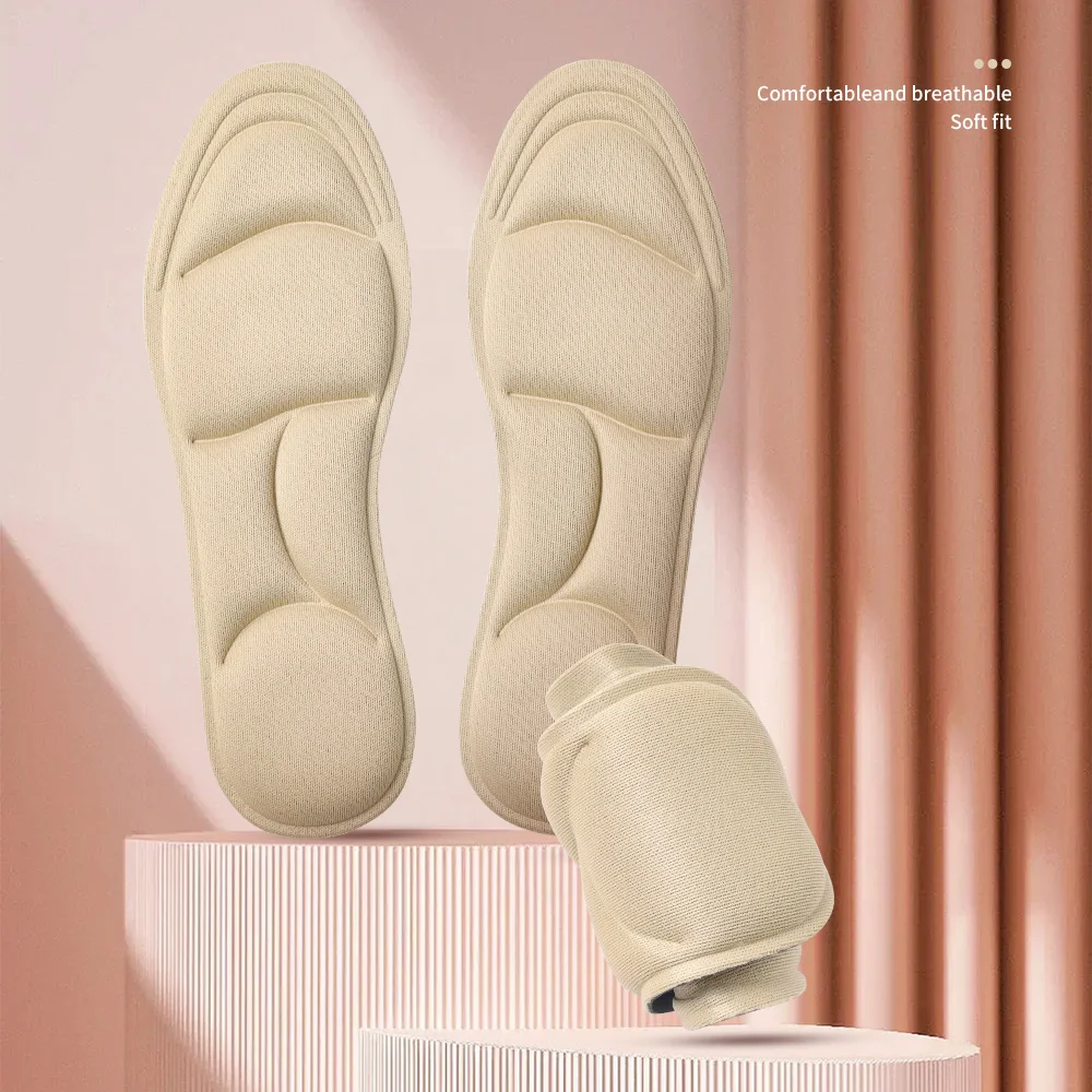 4 Paar/8 Paar/16 Paar dicke Memory-Schaum-Einlegesohlen zur Fußgewölbeunterstützung für High Heels, Turnschuhe, Flats, verbessern den Fußkomfort und die Körperhaltung Image