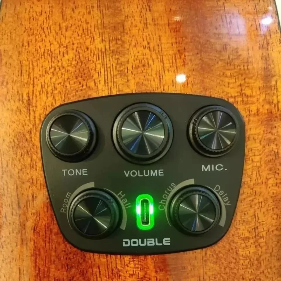 Heißer Verkauf-DOUBLE S1 PRO V3 S1PRO Gitarre Resonanz Pickup mit Piezo & Mikrofon Dual Modus Kein Lautsprecher erforderlich, Image