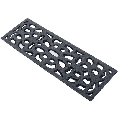 Nicoman Victorian Style Eco-Friendly Rubber Step Mat Indoor/Outdoor Rubber Door Mat