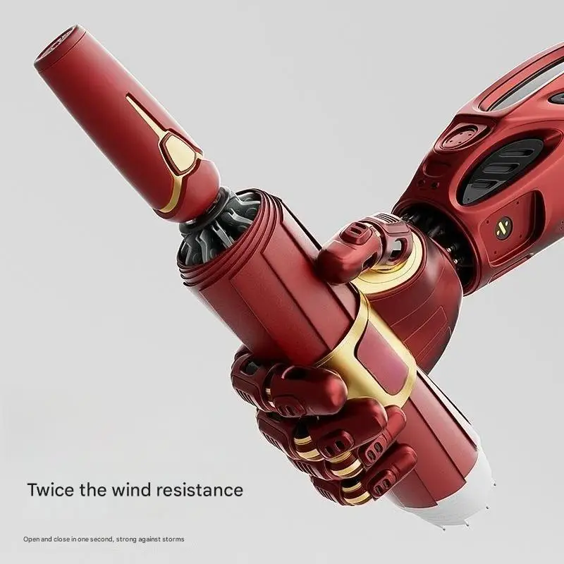 Vollautomatischer Regenschirm, vergrößert, verstärkt, verdickt, winddicht, sonnig und regnerisch, mit doppeltem Verwendungszweck, am Auto montierter umgekehrter Faltschirm Image