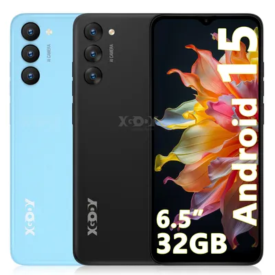 XGODY X36 Smartphone Android 15 Mobiltelefon 6,5 Zoll HD-Bildschirm 7 GB RAM 32 GB ROM Speicher 4G Dual SIM Octa Core 4200 mAh Akku