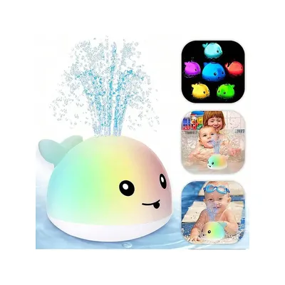 Baby Bath Toys, Toddler Bath Toys for Kids Ages 1-3, Light Up Whale Bath Toy Sprinkler, Pool Water Table Infant Baby Toys 6-12-1