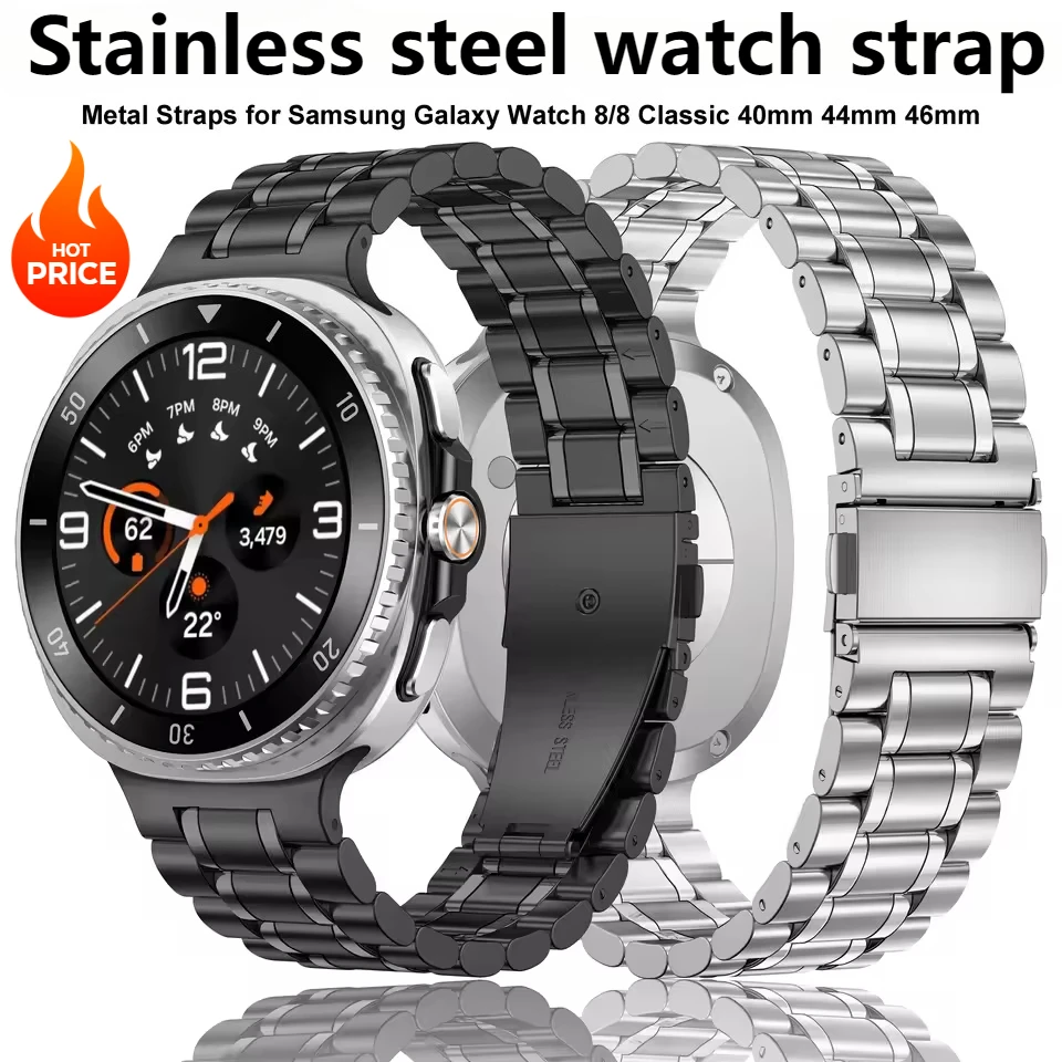 Metallarmband für Samsung Galaxy 8 40 mm 44 mm Edelstahlarmband Luxus-Business-Band für Galaxy 8 Classic 46 mm Zubehör Image