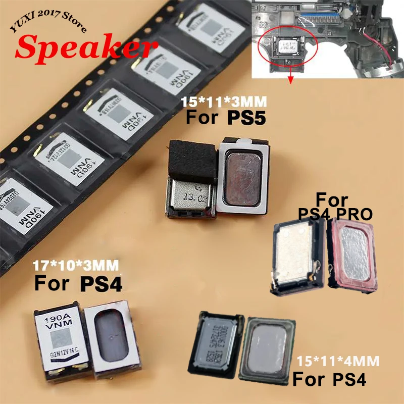 2-5PCS Pack Interne Lautsprecher Für PS4 PS5 PS4 Pro Spiel Controller Reparatur Teil Dual Interne Lautsprecher konsole Sound Modul Image
