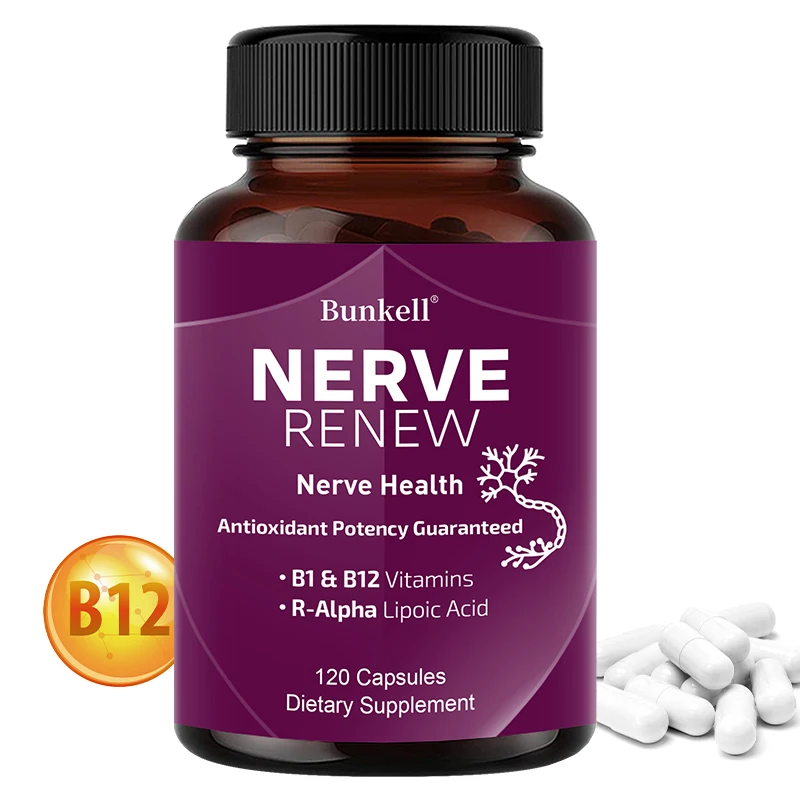 Neurological Support Capsules - Alpha Lipoic Acid Vitamins - Supports Nervous System and Joint Health, Bone Health