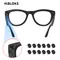 HIBLOKS For Ray-Ban Meta RW4006 RW4008 RW4010 RW4009 Wayfarer Skyler Headliner Smart Glasses Shading Sticker Record Video Cover