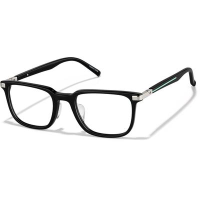 Zenni Boys Rectangle Glasses Black Plastic Full Rim Frame