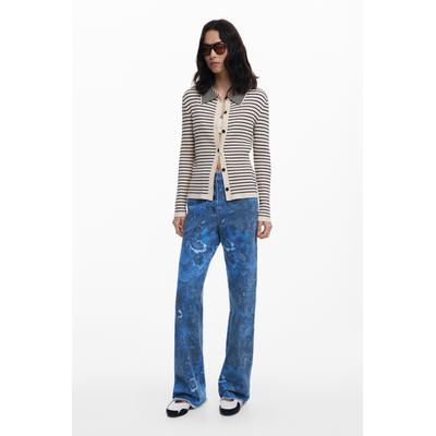 Paisley twill trousers