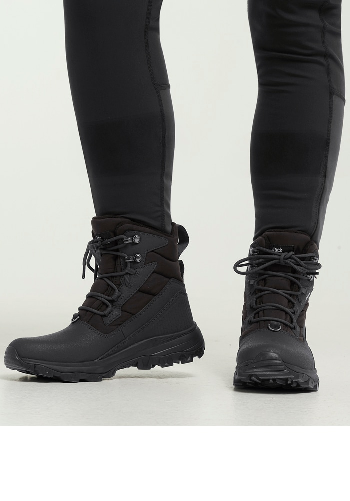 Winterstiefel JACK WOLFSKIN "EVERQUEST PRO TEXAPORE HIGH W", Damen, Gr. UK 6 - EU 39,5, Normalschaft, schwarz, Synthetik, Schuhe Winterstiefel