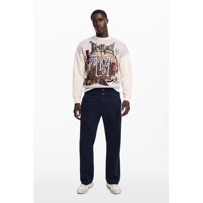 Double waistband jeans