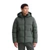 Daunenjacke MARC O'POLO, Herren, Gr. M, grün (mangrove), Web, Obermaterial: 100% Polyester. Futter: 100% Polyamid. Füllung: 70% Daunen, 30% Federn, casual, Jacken, mit 2-Wege-Zipper und abnehmbarer Kapuze