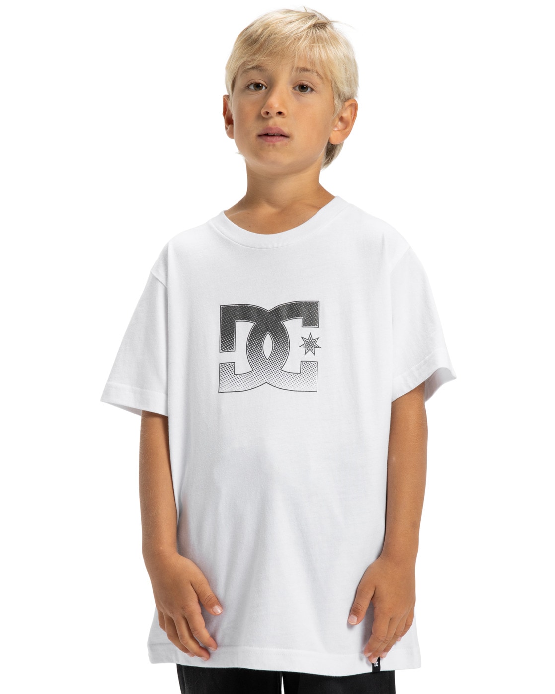 T-Shirt DC SHOES "DC Star Reflective", Jungen, Gr. 14(155-164cm), weiß, 75% Baumwolle, 25% Baumwolle, Shirts T-Shirt