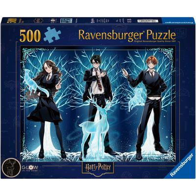 Puzzle RAVENSBURGER "Harry Potter - Leuchtender Patronus", bunt, Puzzles, KinderB:49cm H:36cm, Made in Germany, B:49cm H:36cm
