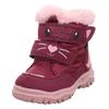 Winterboots SUPERFIT "HUSKY WMS: Mittel", Kinder, Gr. 26, bunt (dunkelrot, rosa), Polyester, Textil, casual, Schuhe, Snowboots mit wasserdichtem GORE TEX, Größenschablone zum Download
