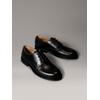 Schnürschuh CALVIN KLEIN "ESS RUBBER DERBY LTH", Herren, Gr. 43, schwarz, Leder, unifarben, klassisch, Schuhe, Anzugschuh, Business-Schnürer, Klassik-Schnürschuh mit CK-Markenlogo