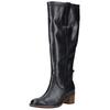 Stiefel GABOR "Gabor Stiefel Leder", Damen, Gr. 40,5, notte, Leder, casual, Schuhe