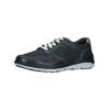Schnürschuh HUSH PUPPIES "Hush Puppies Halbschuhe Leder", Herren, Gr. 43, blau, Leder, casual, Schuhe