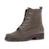 Schnürstiefelette GABOR, Damen, Gr. 43, grau (taupe), Veloursleder, klassisch, Schuhe, Blockabstz, Schnürboots mit zweckmäßigem Innenreißverschluss