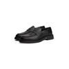 Slipper TOMMY HILFIGER "HILFIGER COMFORT LWT LTH LOAFER", Herren, Gr. 43, schwarz, Nappaleder, klassisch, Schuhe, Abendschuh, Loafer, Businessschuh mit abgesteppter Naht