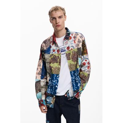 Patch-effect carp shirt
