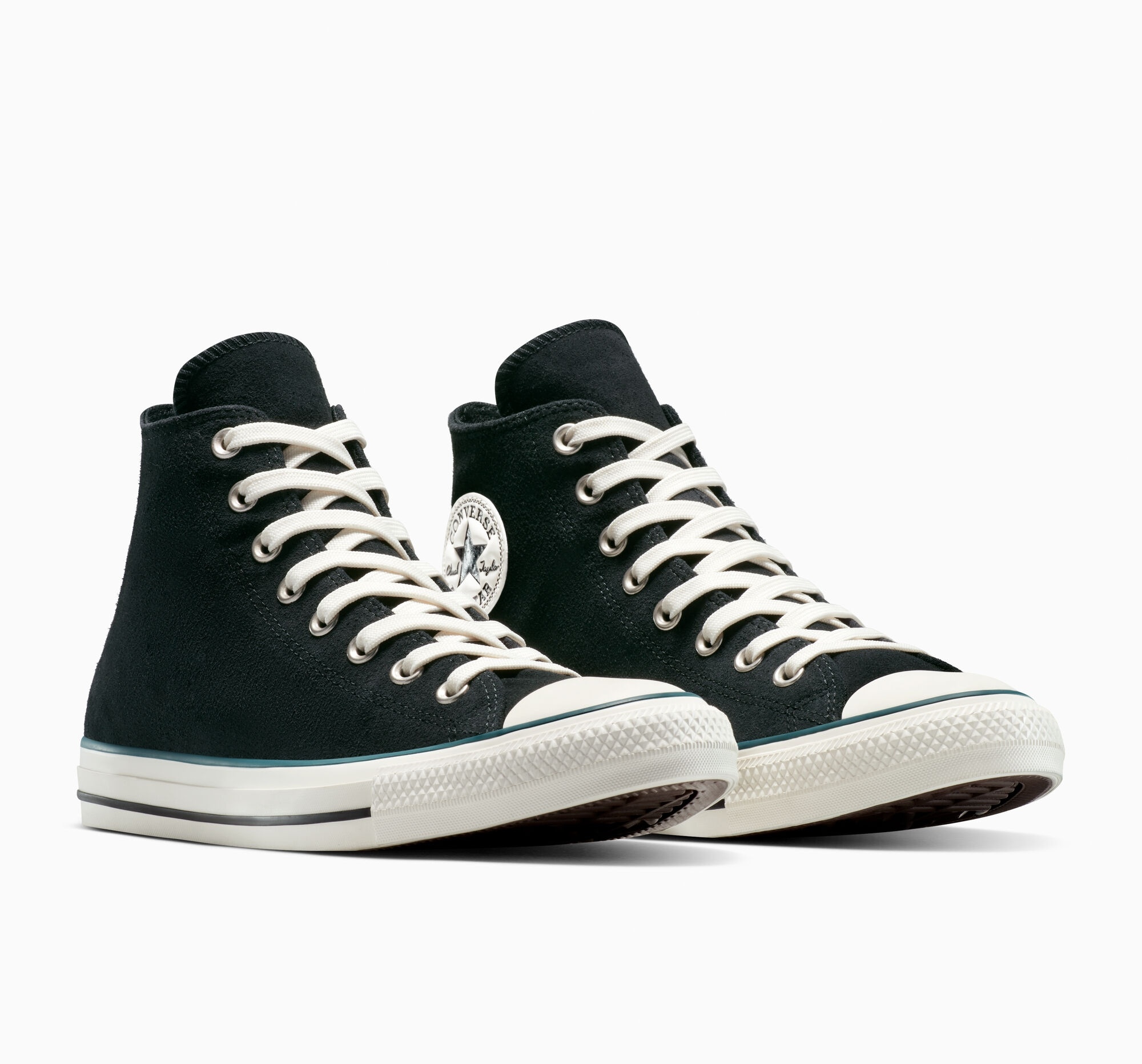 Sneaker CONVERSE "CHUCK TAYLOR ALL STAR", Damen, Gr. 42, schwarz (schwarz, schwarzly jaded, egret), Leder, Schuhe Sneaker