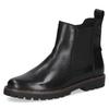 Chelseaboots CAPRICE, Damen, Gr. 39, schwarz, Leder, Textil, klassisch, Schuhe, Blockabsatz, Businessschuh in Used Optik