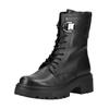 Schnürstiefelette GABOR "Gabor Stiefelette Glattleder", Damen, Gr. 41, schwarz, Glattleder, casual, Schuhe
