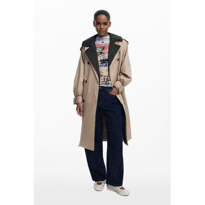 Double-lapel trench coat
