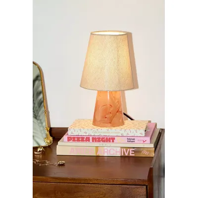 Watercolour Table Lamp - Orange 15.25cm x 15.25cm x 27.94cm at Urban Outfitters