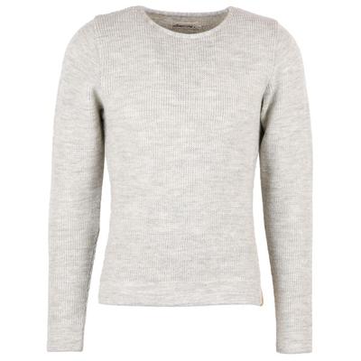 Albmerino - Pullover Maltum - Wollpullover Gr L grau/weiß Image