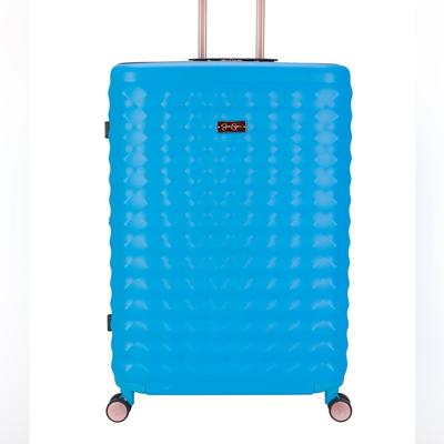 Jessica Simpson Bags | Jessica Simpson Hardside Roller Luggage Vibrance Suitcase Carry On 20” | Color: Blue | Size: Os