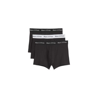 Boxer MARC O'POLO "Essentials", Herren, Gr. XL, schwarz, schwarz, weiß, Obermaterial: 95% Baumwolle, 5% Elasthan, unifarben, Unterhosen Image