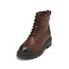 Stiefelette MARC O'POLO "mit Innenzipper", Damen, Gr. 37, braun (schwarz braun), Obermaterial: 100% Leder (Rind), unifarben, Schuhe