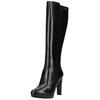 High-Heel-Stiefel NERO GIARDINI "Nero Giardini Stiefel Leder", Damen, Gr. 37, schwarz, Leder, casual, Schuhe