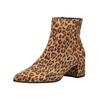 Stiefelette HÖGL "Högl Stiefelette Veloursleder", Damen, Gr. 38,5, braun (leopard), Veloursleder, casual, Schuhe