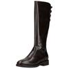 Stiefel NERO GIARDINI "Nero Giardini Stiefel Leder", Damen, Gr. 39, braun (dunkelbraun), Leder, casual, Schuhe