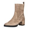 Bikerboots HÖGL "Högl Stiefelette Veloursleder", Damen, Gr. 41, grau (taupe), Veloursleder, casual, Schuhe