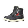 Schnürstiefelette KICKERS "Kickers Stiefelette Lederimitat", Kinder, Gr. 33, schwarz, Lederimitat, casual, Schuhe