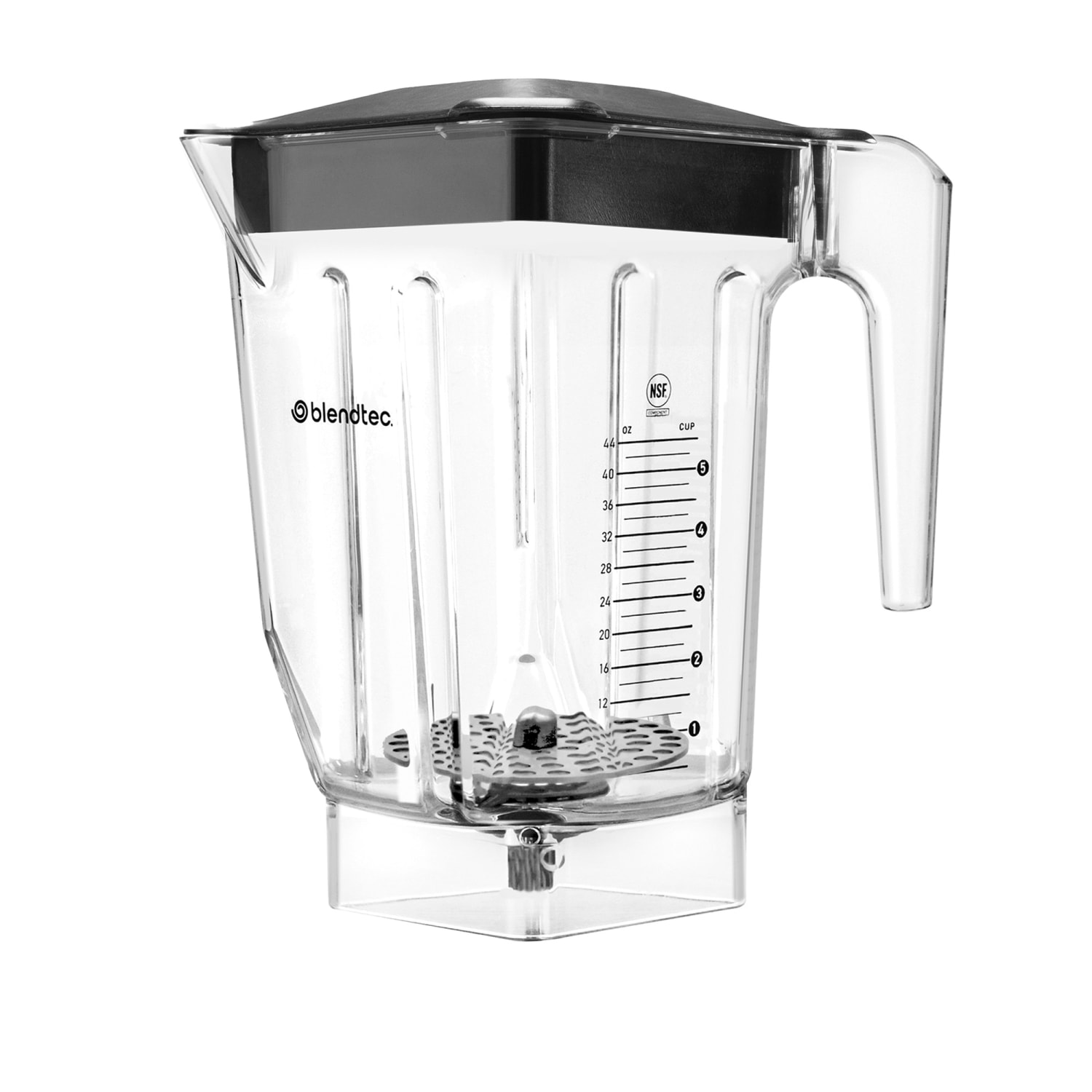 Blendtec 40-633-70 Ultra Cold Foam Jar w/ Black Hard Lid - Tritan, Clear