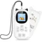 Oilsky Lecteur MP3 pour Enfants avec Casque, 32 Go, Bluetooth 5.0, avec Haut-Parleur, Radio FM, Podomètre, Enregistreur Vocal, Jusqu
