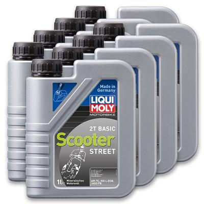 Liqui Moly 8x 1 L MOTORÖL Motorbike 2T Basic Scooter Street [Hersteller-Nr. 1619] Image