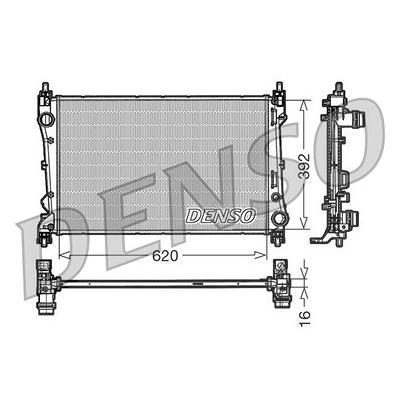 Denso Kühler, Motorkühlung [Hersteller-Nr. DRM09113] für Fiat Image