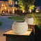 Lampe de Table solaire extérieure LED lampe à énergie solaire évidé en métal bureau lanterne décorative Patio jardin lumière bureau lumière