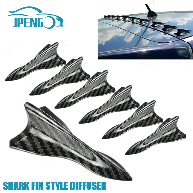 Auto Dach Shark Fin Stil Diffusor Spoiler Für BMW W211 W204 E36 E46 E92 Zubehör Audi A3 Passat B8 Tesla Modell Y 2023 Image