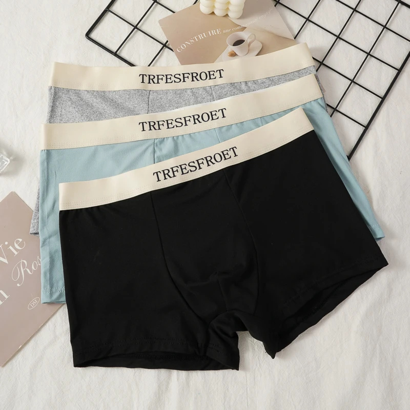 3 Teile/los Männer Sexy Komfort Unterwäsche BoxerShorts Hombre Höschen Mann Atmungsaktive Unterhose Männliche Boxer Image