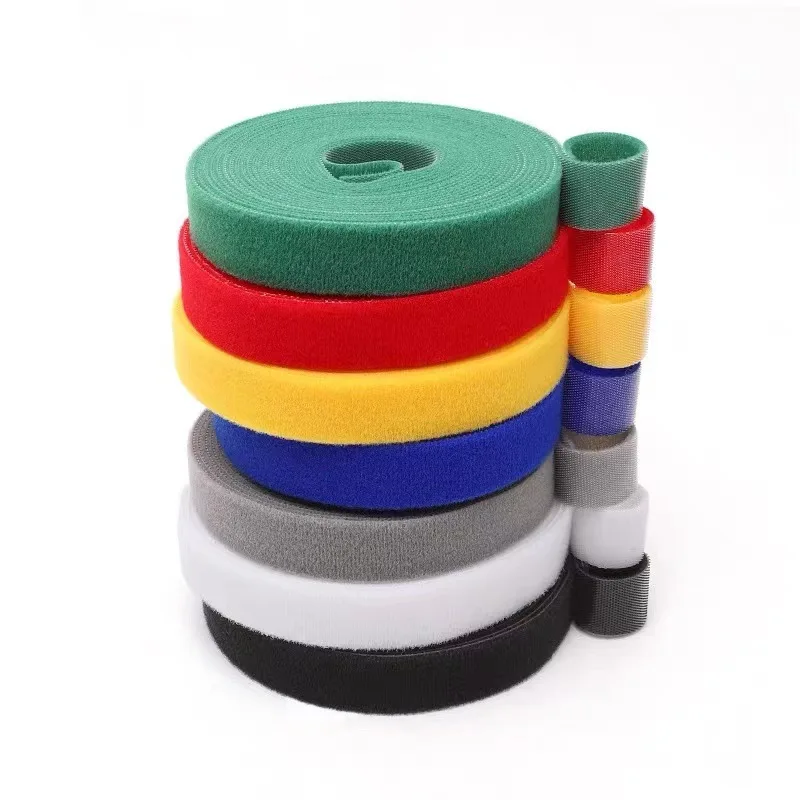 1 3 5 25 M Nylon Kopfhörerkabel Organizer Kabelmanagement Schutz für Xiaomi IPhone Drahtwickler Krawatten Klebeband Ordenar Kabel Clips Image