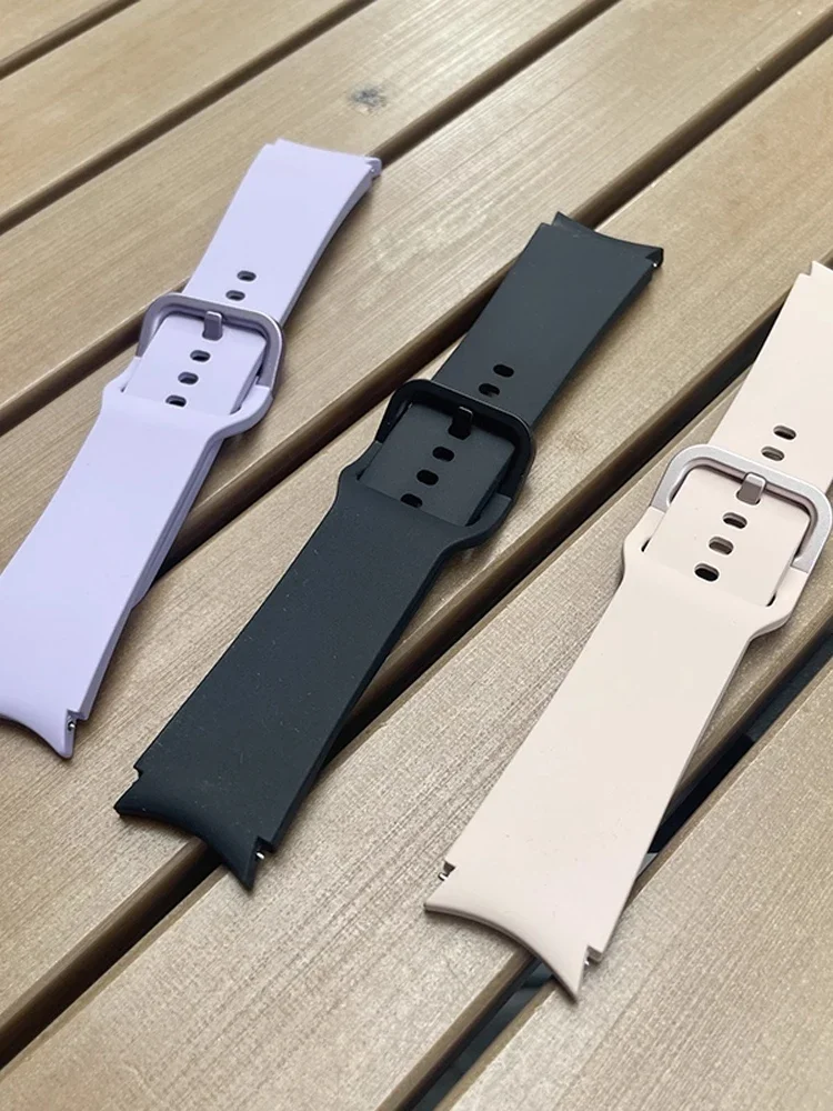Original Silikonarmband für Samsung Watch 4/5/6/7 44 mm 40 mm Zubehör Handgelenk Sportarmband Correa Galaxy Watch 6 Classic Strap Image