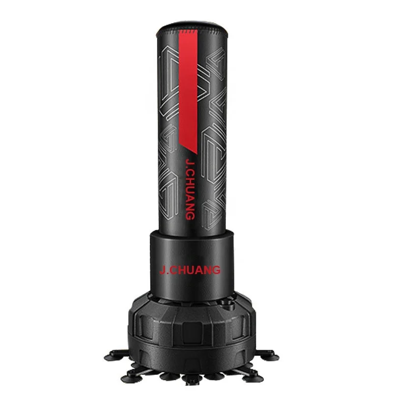 1,8 m freistehender, verstellbarer Taekwondo-Boxsack für Erwachsene und Kinder, Boxsandsack, vertikaler Boxpfosten, befüllbar mit Wasser oder Sand Image