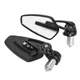 22mm CNC Motorcycle Handlebar Mirror - Universal Fit Aluminum Alloy Bar End Rearview Mirror for Custom Bike Modification
