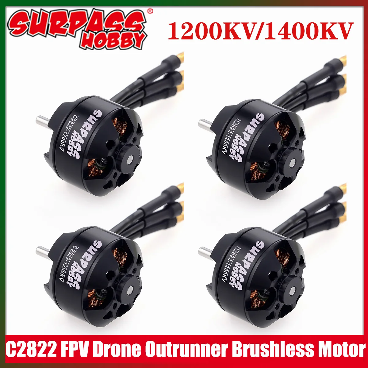 SURPASS HOBBY 2822 1200KV 1400KV Outrunner Bürstenloser Motor 14 Pole für RC-Flugzeuge Starrflügel-FPV-Drohne Multicopter Quadcopter